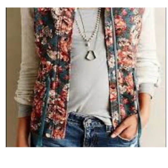Anthropologie Saturday Sunday Women's Delwyn Floral French Terry Jacket Size M - Picture 2 of 11